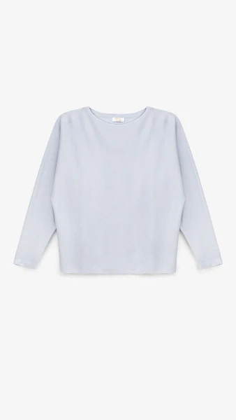 Джемпер однотонный женский YT15632 One Size Голубой  Фото №6