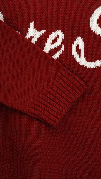 Купить Джемпер с принтом женский LAWA WBC08630 L/XL Бордовый Артикул: 2888000019080 Фото №9