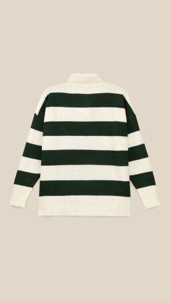 Купить Джемпер с узором женский LAWA WTC08682 L/XL Зелено-молочный Артикул: 2000999284588 Фото №10