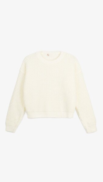 Купити Джемпер однотонний жіночий On me 225004 One Size Молочний Артикул: 2000990151216 Фото №7