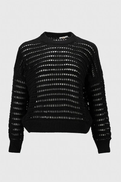 Джемпер однотонный женский Femme 2024 One Size Черный (2000990221469D)  Фото №5