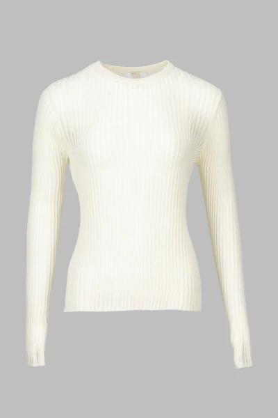 Джемпер жіночий Accordream T10413 One Size Молочний (2000990326539D)  Фото №5