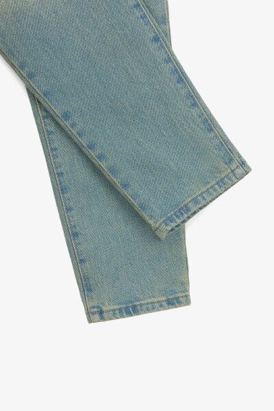 Купить Джинсы Mom Fit женские Zeo Basic 4155 34 Синий Артикул: 2000990955197 Фото №8