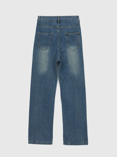 Джинсы Regular Fit женские 685 M Синий  Фото №10