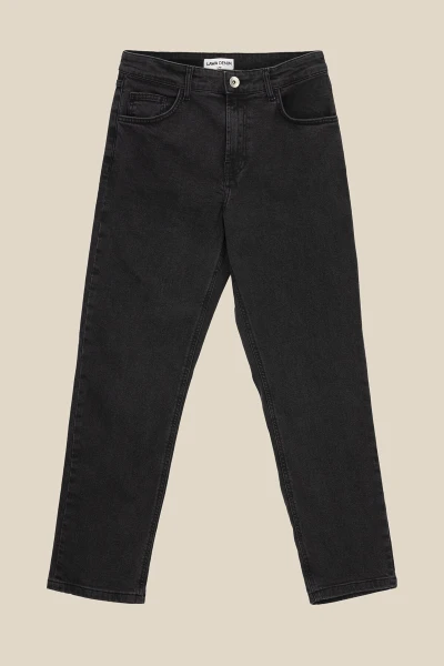 Джинсы Regular fit женские LAWA WBC02367 34 Графитовый  Фото №5