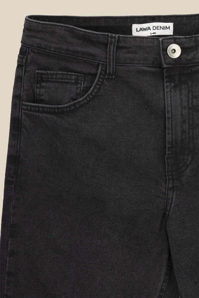 Джинсы Regular fit женские LAWA WBC02367 34 Графитовый  Фото №6