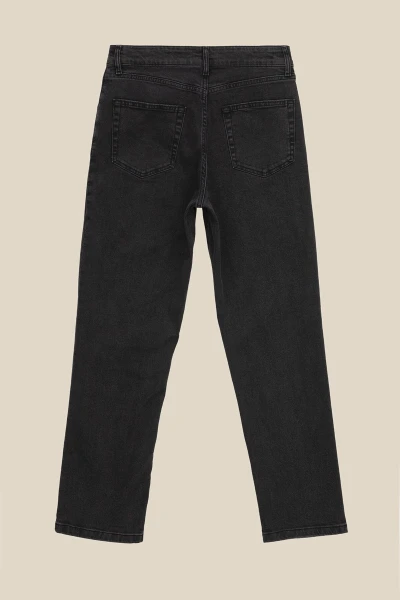 Джинсы Regular fit женские LAWA WBC02367 34 Графитовый  Фото №9