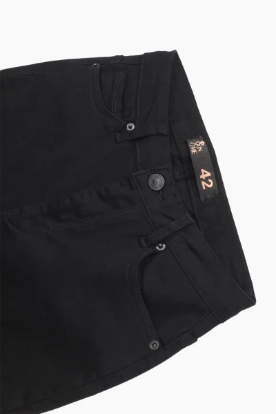 Джинси Slim Fit жіночі On me 2856 baza 32 Чорний (2000989492214D)  Фото №6