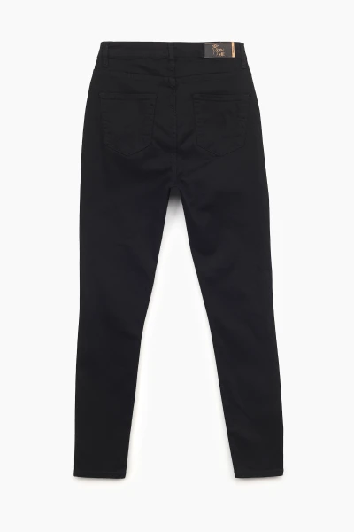 Джинси Slim Fit жіночі On me 2856 baza 32 Чорний (2000989492214D)  Фото №7