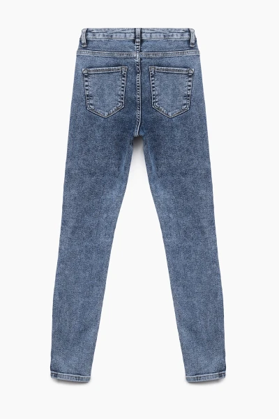 Джинси Slim Fit жіночі On me 2910 baza 32 Синій (2000989542148D)  Фото №8