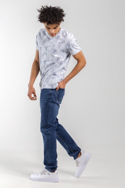 Купити Джинси Regular Fit чоловічі Ren Tomogo DM-1 30 Темно-синій Артикул: 2000990274007 Фото №5