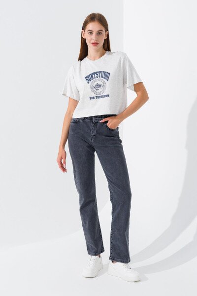 Купить Джинсы Regular fit женские Zeo Basic 4417 36 Серый (2000990617491D) Артикул: 2000990617491 Фото №1