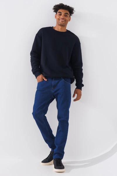 Джинсы Slim Fit мужские 2270 27 Синий (2000990729446D)  Фото №0