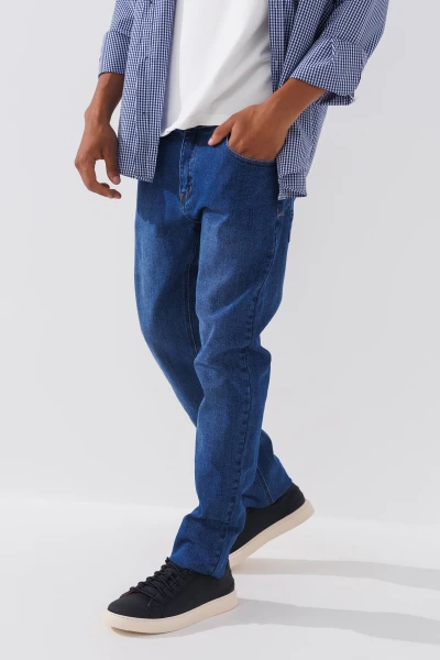 Джинси Slim Fit чоловічі 2271 27 Синій (2000990729361D)  Фото №2