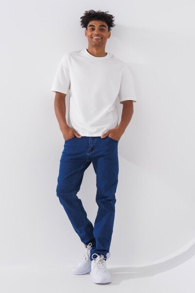 Купить Джинсы Slim Fit мужские 2323 27 Синий (2000990729521D) Артикул: 2000990729521 Фото №1