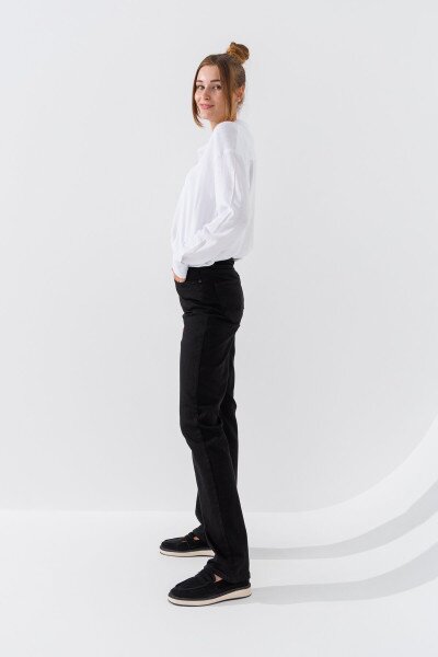 Купить Джинсы женские Regular fit Zeo Basic 4418 34 Черный (2000990617538D) Артикул: 2000990617538 Фото №3
