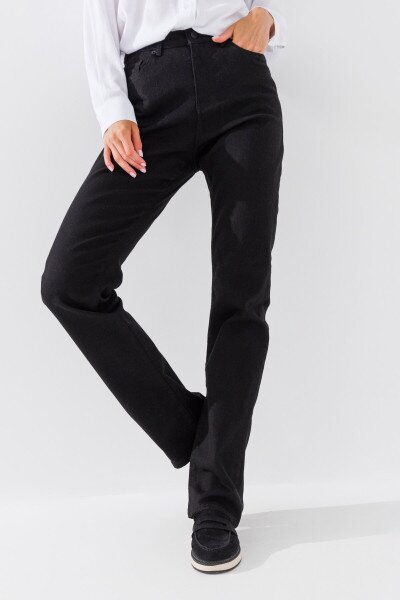 Купить Джинсы женские Regular fit Zeo Basic 4418 34 Черный (2000990617538D) Артикул: 2000990617538 Фото №1