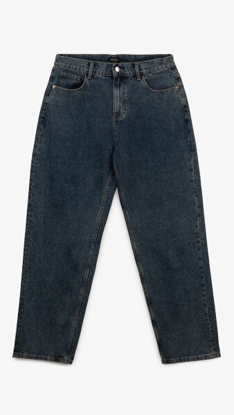 Купить Джинсы Baggy Fit мужские 5666 33 Синий Артикул: 2000999191077 Фото №7