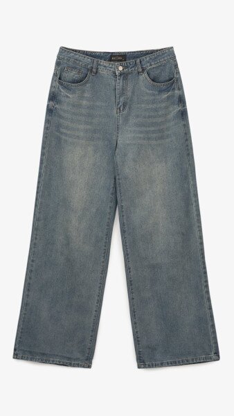 Купить Джинсы Baggy Fit мужские  W012 28 Синий Артикул: 2000999191497 Фото №6