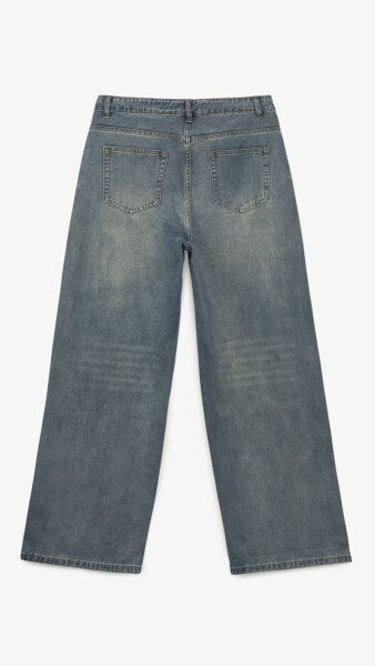 Купить Джинсы Baggy Fit мужские  W012 28 Синий Артикул: 2000999191497 Фото №10