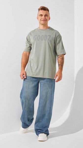 Купить Джинсы Baggy Fit мужские  W012 28 Синий Артикул: 2000999191497 Фото №1