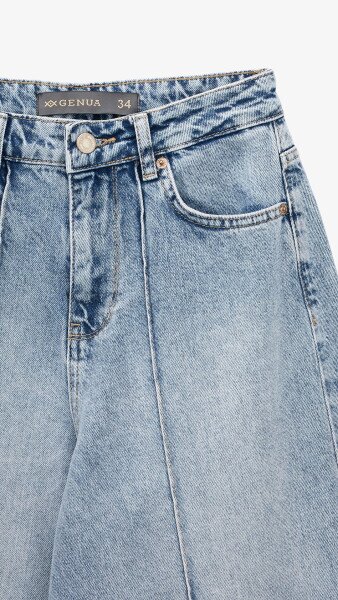 Купить Джинсы Baggy женские GENUA G01107-0022 40 Голубой Артикул: 2000999532764 Фото №8