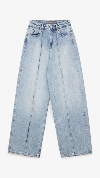 Купить Джинсы Baggy женские GENUA G01107-0022 40 Голубой Артикул: 2000999532764 Фото №7