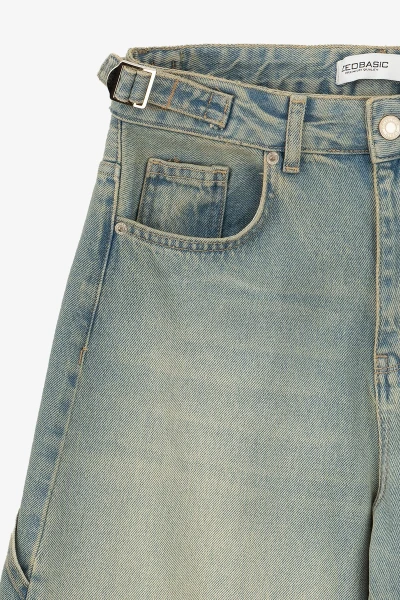 Джинси Baggy жіночі On me 4604 36 Блакитний  Фото №1