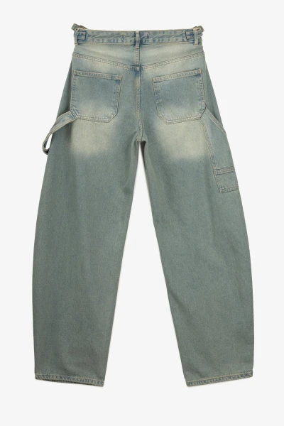 Джинси Baggy жіночі On me 4604 36 Блакитний  Фото №4