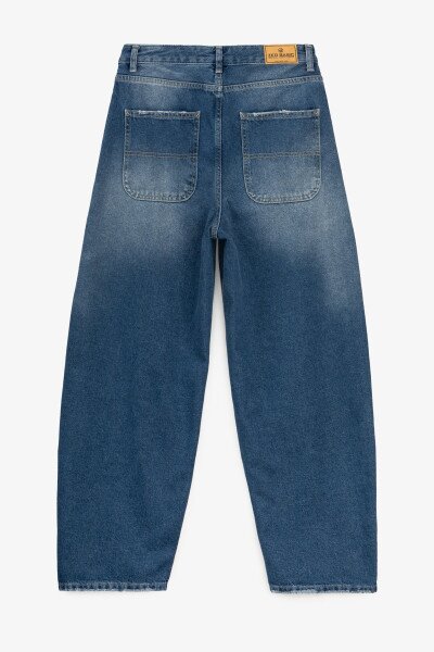 Купить Джинсы Baggy женские On me 4631 36 Синий Артикул: 2000991070998 Фото №5