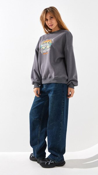 Купить Джинсы Baggy женские Vantel 8035 30 Синий Артикул: 2000999346538 Фото №3