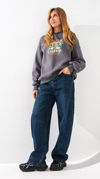 Купить Джинсы Baggy женские Vantel 8035 30 Синий Артикул: 2000999346538 Фото №2