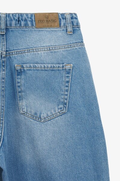 Купить Джинсы Baggy женские Zeo Basic 4737 36 Голубой Артикул: 2000990990310 Фото №3