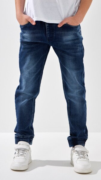 Купить Джинсы Joggers для мальчика Неслухнянки HB-8956 140 см Синий Артикул: 2000999165757 Фото №1