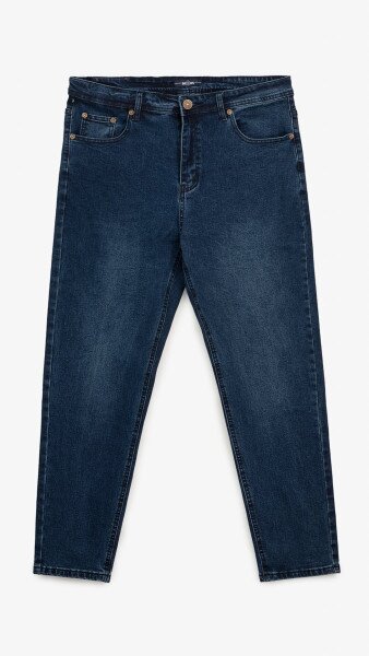 Купити Джинси Mom Fit чоловічі  HB100 28 Темно-синій Артикул: 2000999254994 Фото №7
