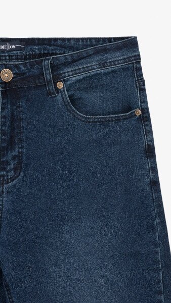 Купити Джинси Mom Fit чоловічі  HB100 28 Темно-синій Артикул: 2000999254994 Фото №8