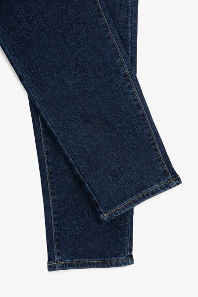Купить Джинсы Mom Fit женские 1319 25 Синий Артикул: 2000999170591 Фото №8