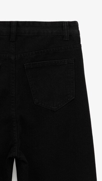 Купить Джинсы Mom Fit женские 1908 M Черный Артикул: 2000999193156 Фото №10