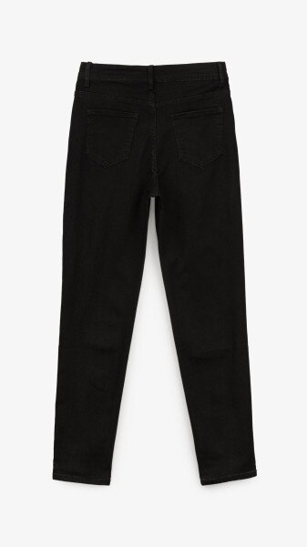 Купить Джинсы Mom Fit женские 3016 26 Черный Артикул: 2000999186691 Фото №5