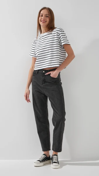Джинси Mom Fit жіночі  801 S Сірий  Фото №2