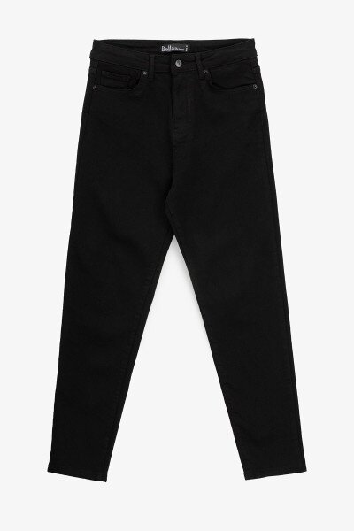 Купить Джинсы Mom Fit женские Zeo Basic 3931 30 Черный Артикул: 2000990955432 Фото №1