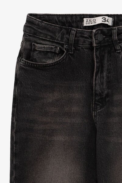 Купить Джинсы Mom Fit женские Zeo Basic 3966 32 Темно-серый Артикул: 2000990956538 Фото №5
