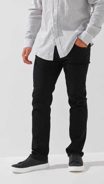 Купить Джинсы Regular Fit мужские 5108-1 30 Черный Артикул: 2000999243424 Фото №2