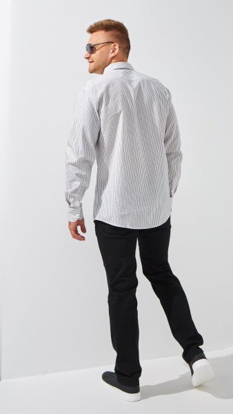 Купить Джинсы Regular Fit мужские 5108-1 30 Черный Артикул: 2000999243424 Фото №4