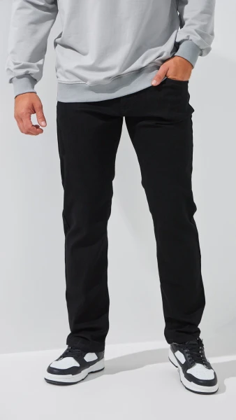 Купить Джинсы Regular Fit мужские 5108-3 33 Черный Артикул: 2000999243585 Фото №2