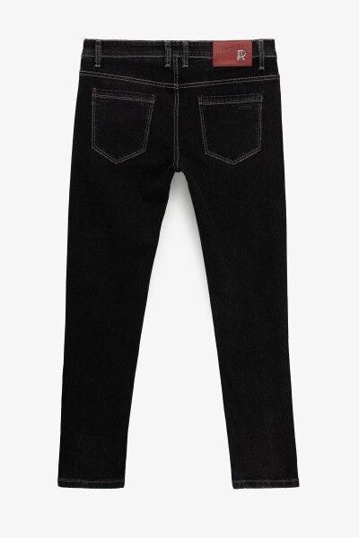 Купить Джинсы Regular Fit мужские 8122 29 Черный Артикул: 2000990951953 Фото №5