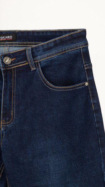 Купити Джинси Regular Fit чоловічі 907 32 Темно-синій Артикул: 2000999183850 Фото №8