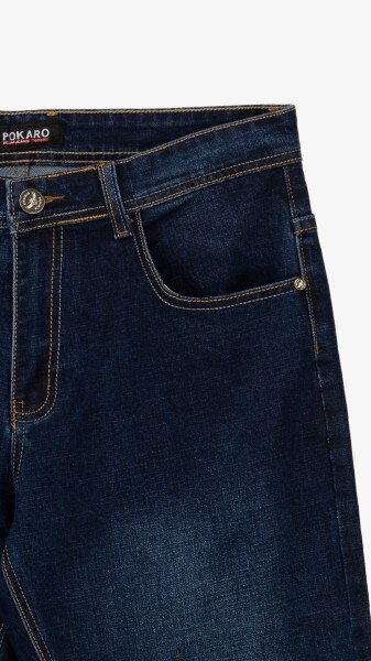 Купити Джинси Regular Fit чоловічі 909 32 Темно-синій Артикул: 2000999183898 Фото №8