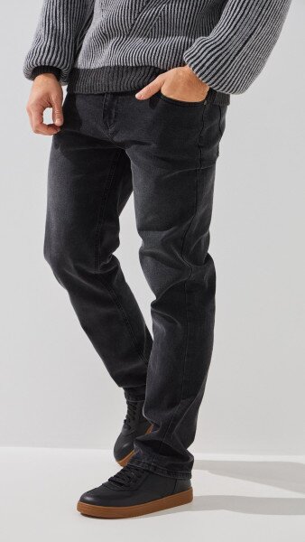 Купить Джинсы Regular Fit мужские HB400 28 Графитовый Артикул: 2000999193637 Фото №4