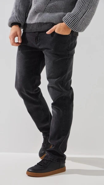 Купить Джинсы Regular Fit мужские HB400 29 Графитовый Артикул: 2000999193644 Фото №4